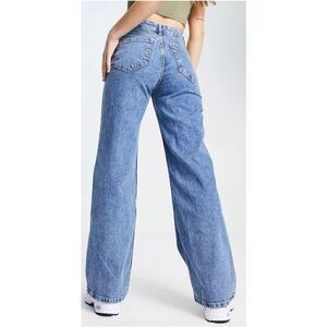 NWT MNG Mango high waisted wide leg jeans 6